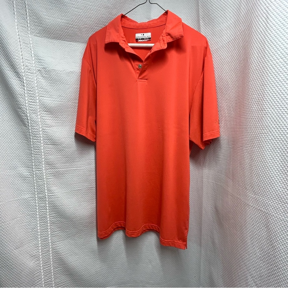 Grand Slam Orange Polo Shirt Classic Design Medium‎